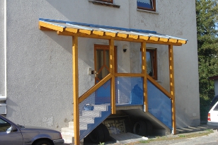 Vordach mit Glasdach Vordach mit Glasdach